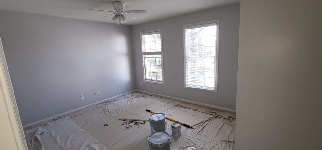Interior painting bedroom